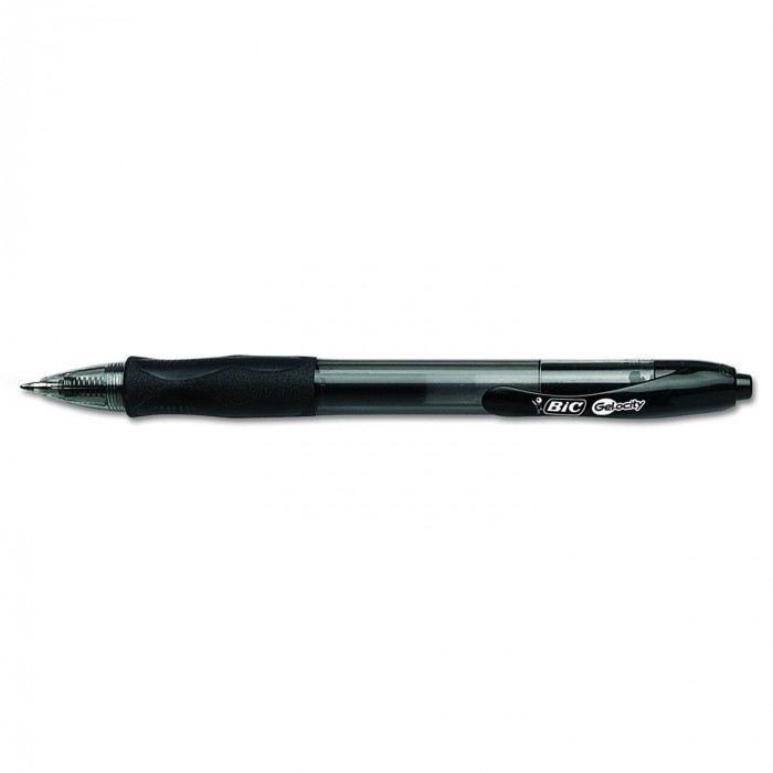 BIC Gelocity Original Gel Pen - 0.7MM (Black, Single)